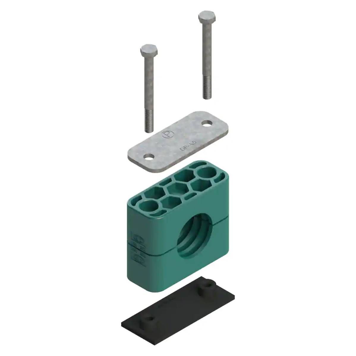 Bride complète simple pour flexible Ø20 mm Parker RAP3-320