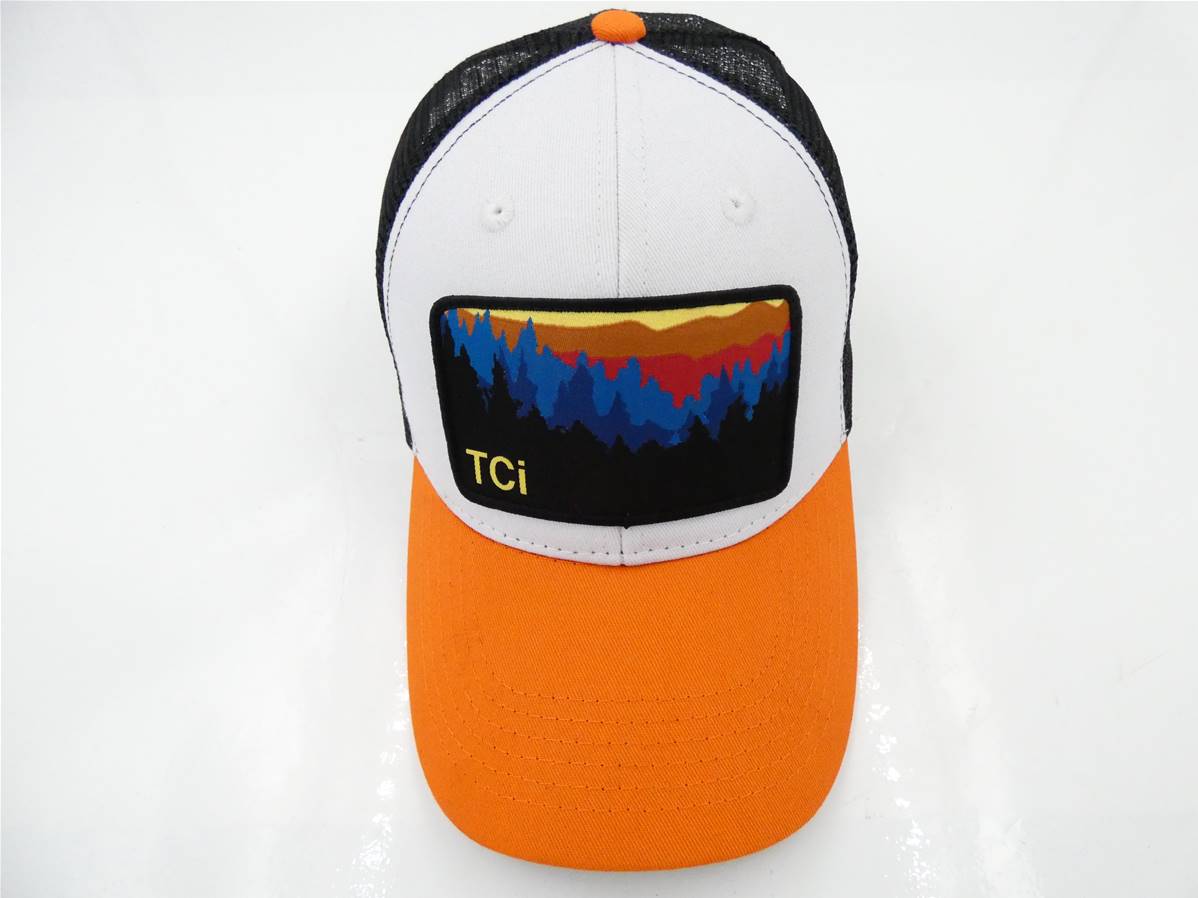 Casquette TCi orange fluo ''Truck style"