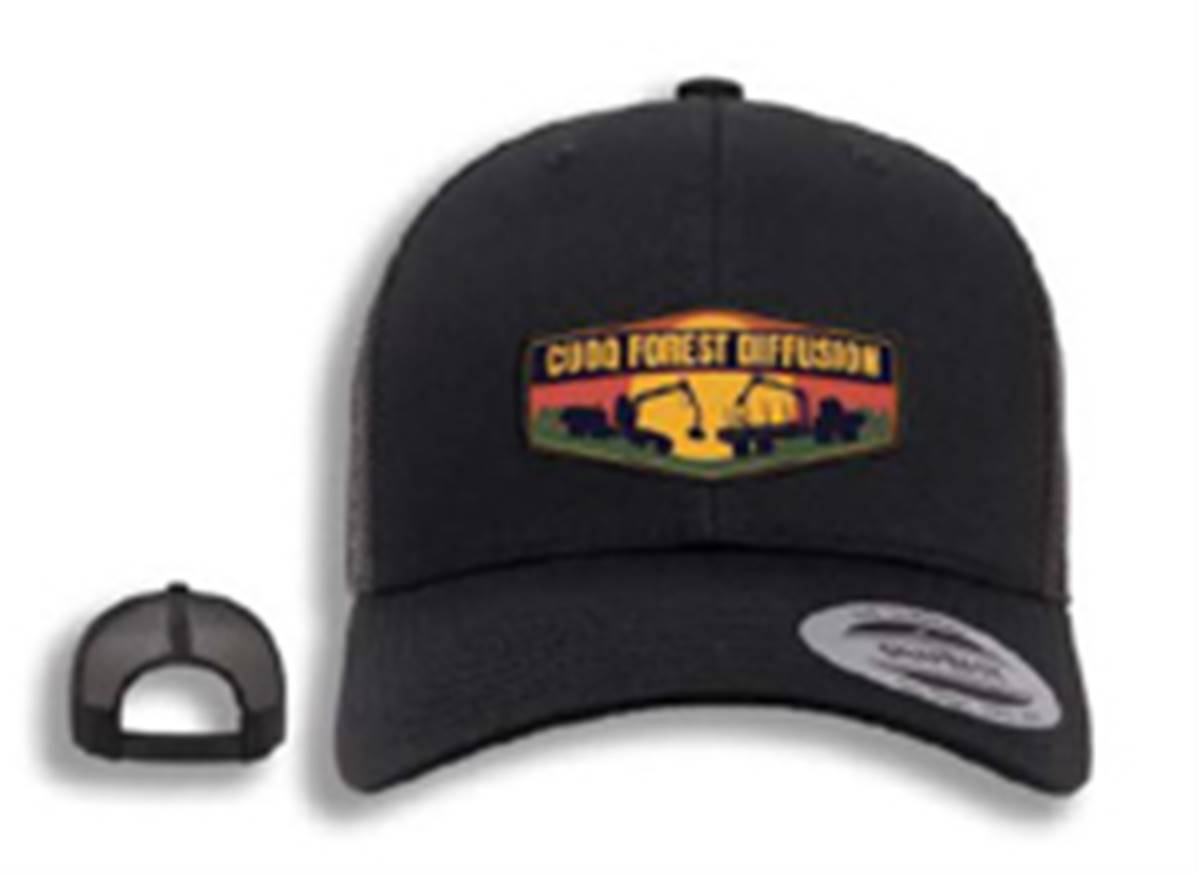 Casquette Retro Trucker noir CUOQ FOREST DIFFUSION