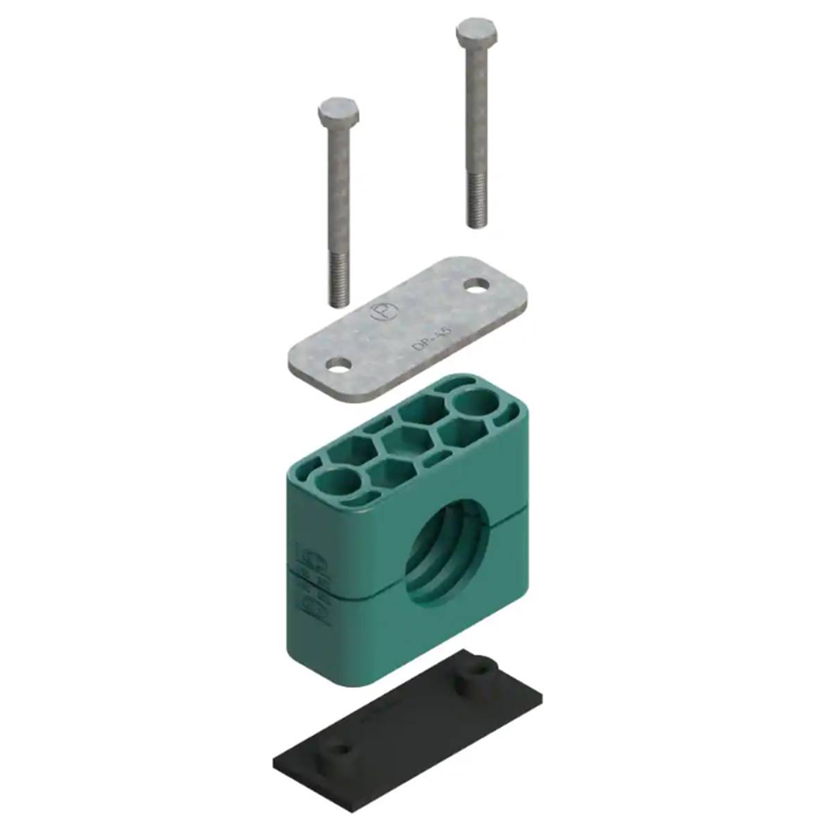 Bride complète simple pour flexible Ø38 mm Parker RAP3-538