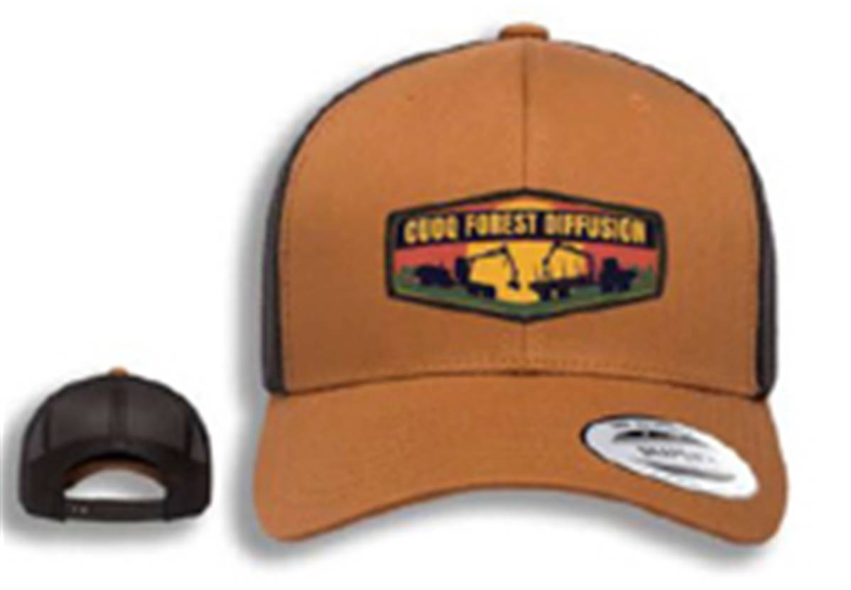 Casquette Retro Trucker marron clair CUOQ FOREST DIFFUSION